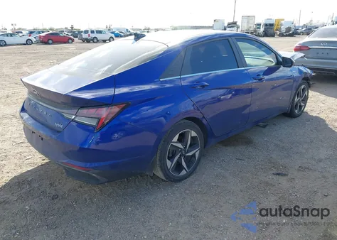 2022 Hyundai Elantra Hybrid Limited из США, поврежденный, VIN KMHLN4AJXNU014013